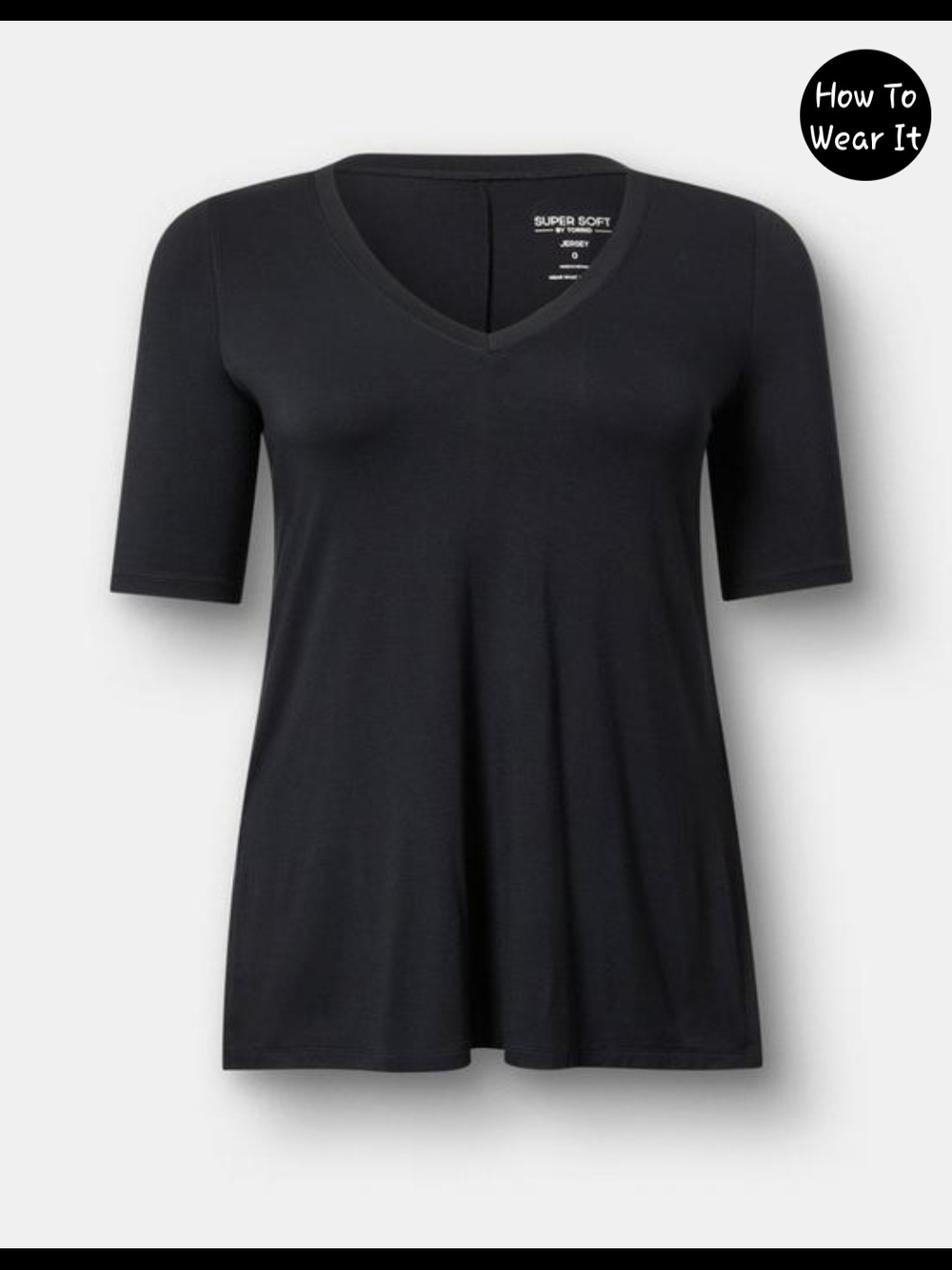 Super Soft V-Neck Tunic Tee